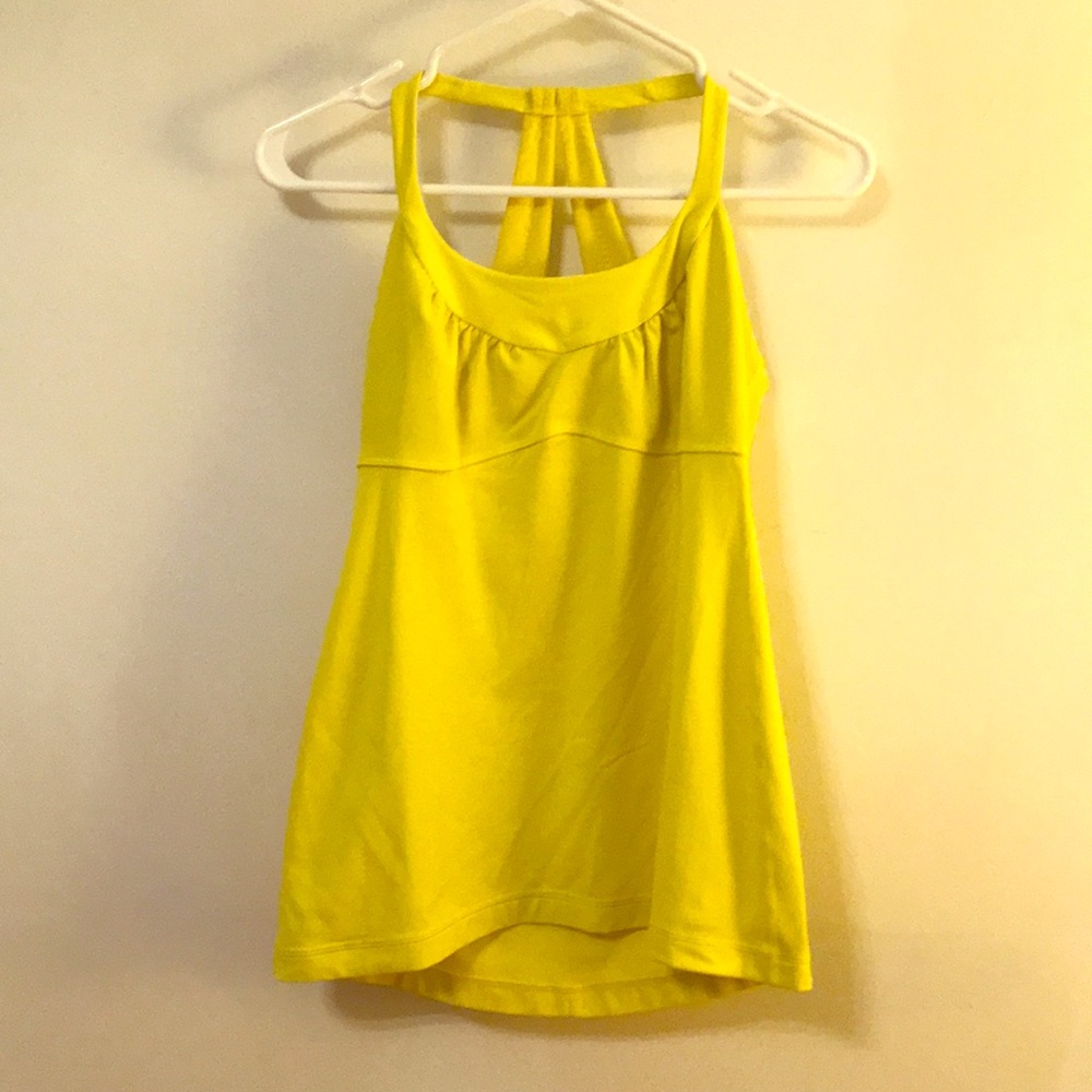 Yellow lululemon tank